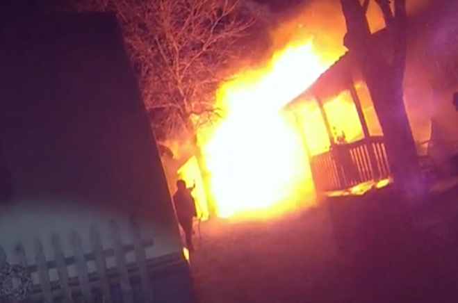 Man charged with kicking deputy after suspicious fire